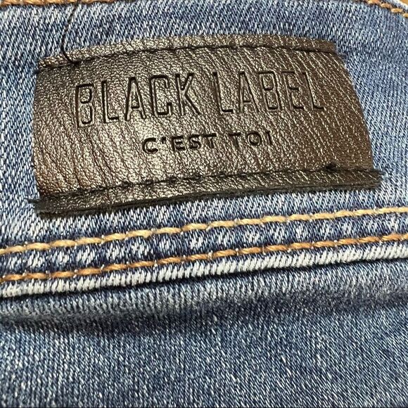 Black label by C’est toi cropped ripped jeans size 7 - Picture 5 of 5